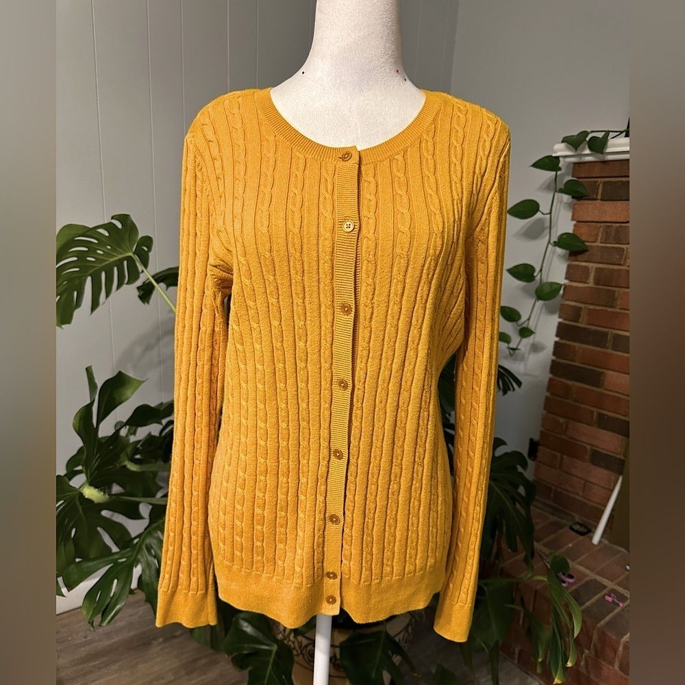 #20) Talbots Button front Cardigan size Large excellent condition